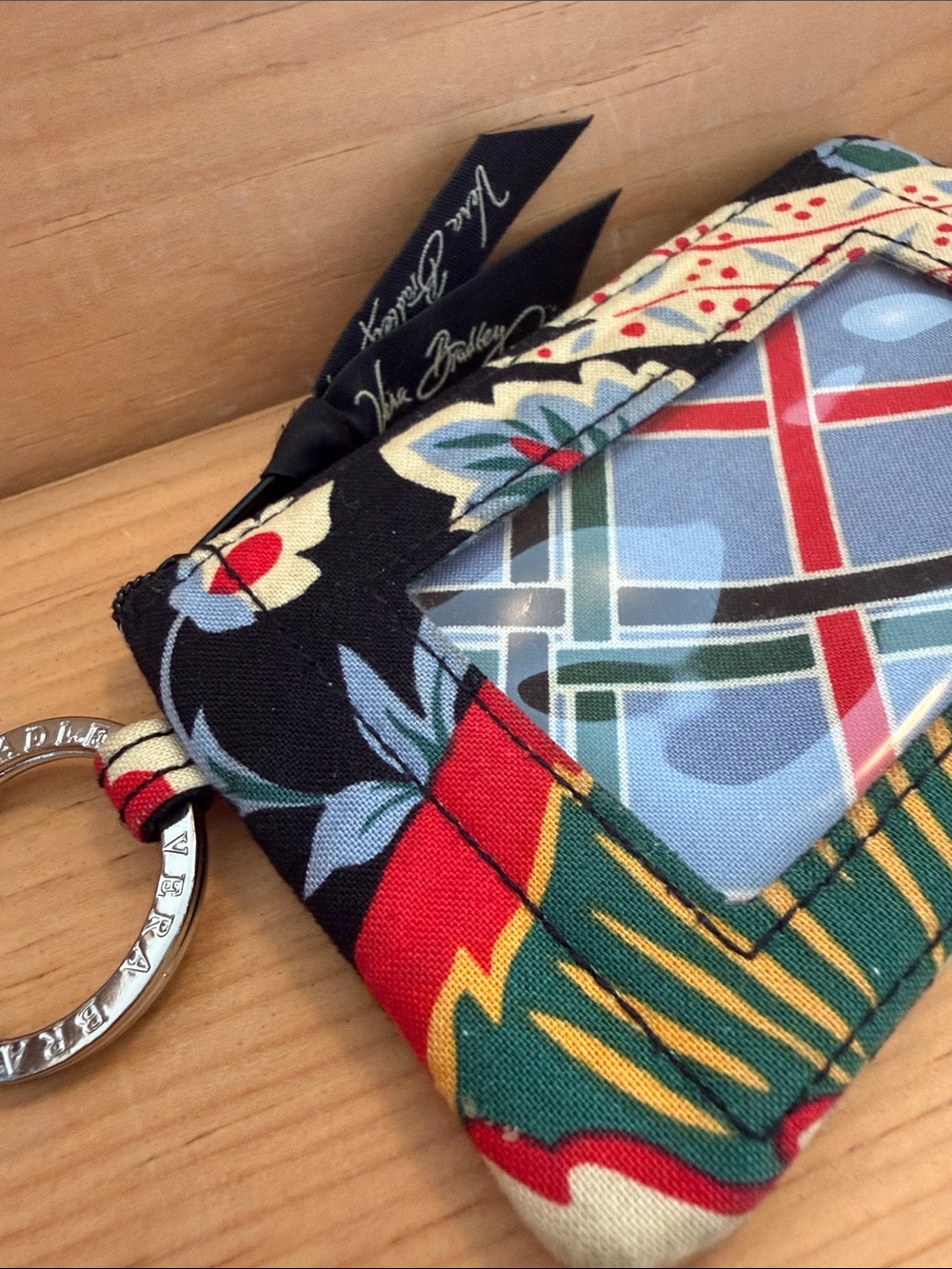 Zip ID Case w/Keyring by Vera Bradley, retired “Versailles” print